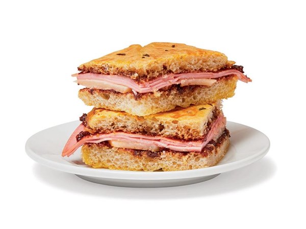 Jeff Mauro's mortadella and fig focaccianini