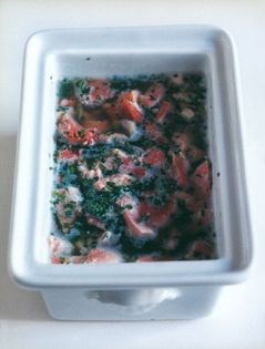 Jellied ham with piccalilli