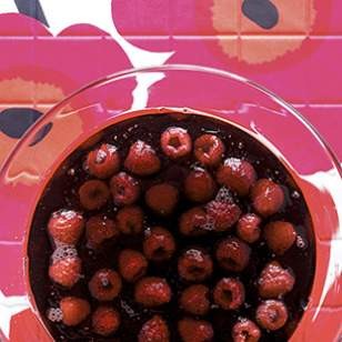 Jellied raspberries