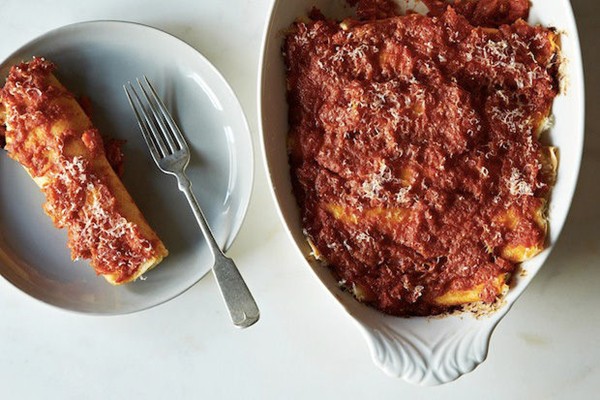 Jennie's homemade manicotti