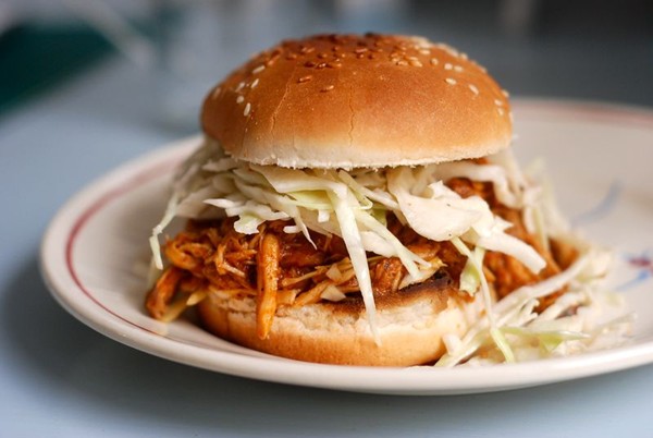 Jenny Rosenstrach's pulled chicken sandwiches
