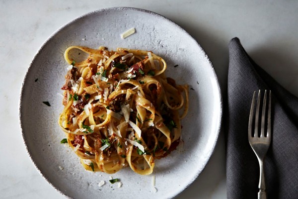 Jen's "improved" chicken liver ragu