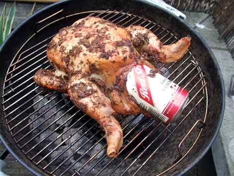 Jerk beer can chicken