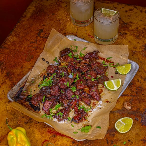 Jerk pork bites