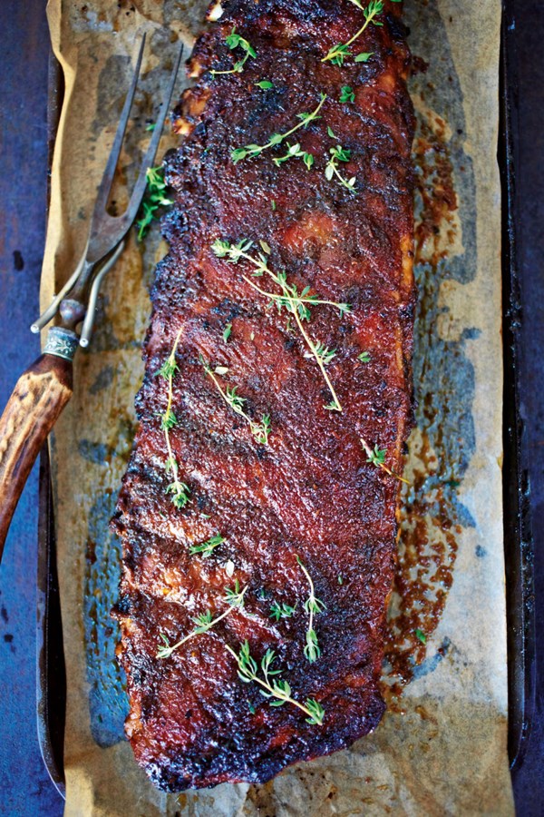Jerk ribs with brown sugar rub