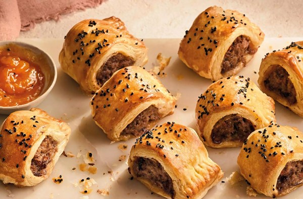 Jerk sausage rolls