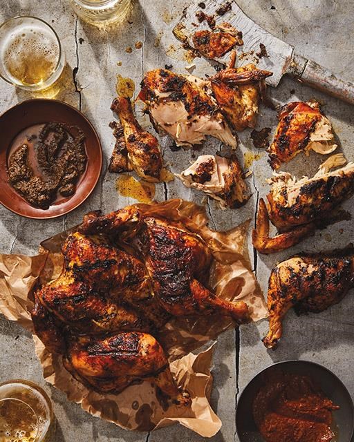 Jerk spatchcock chicken