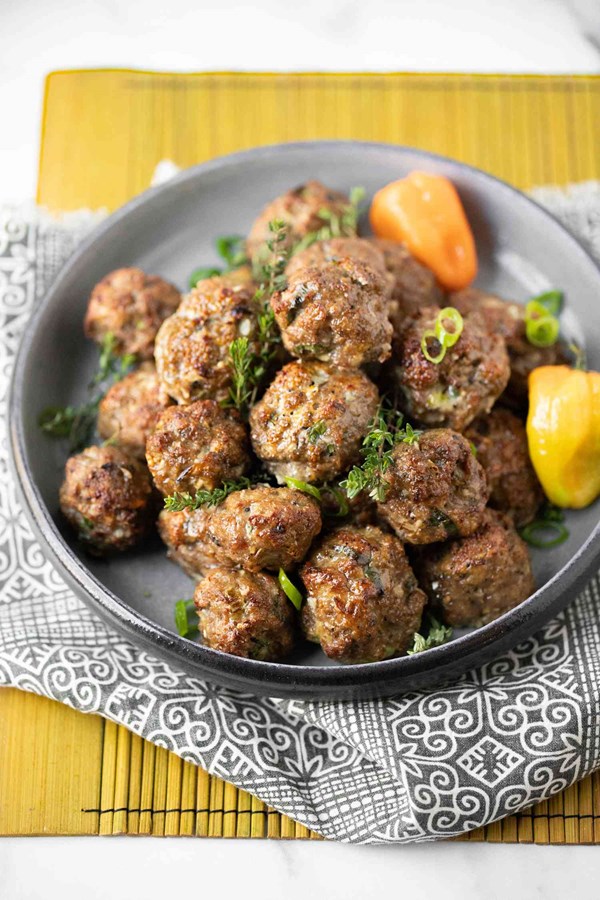 Jerk turkey meatballs