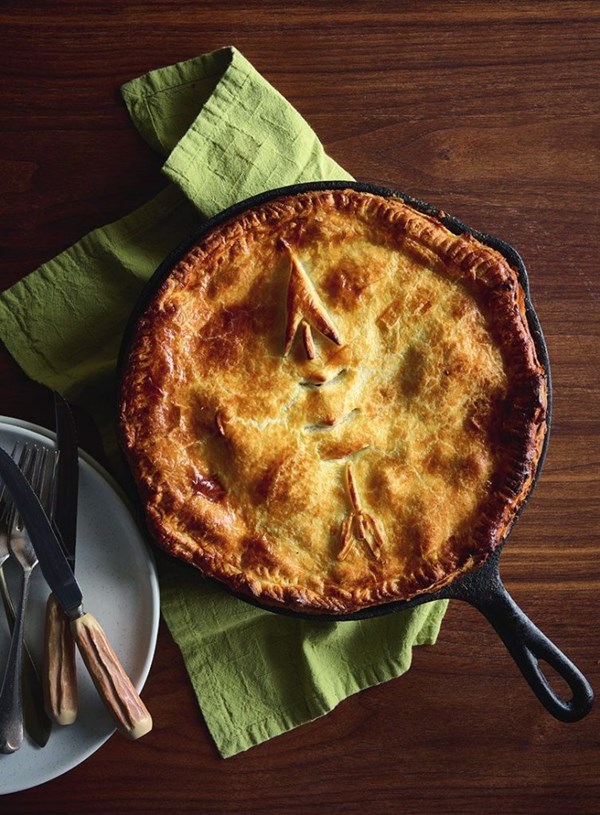 Jerked goat pie