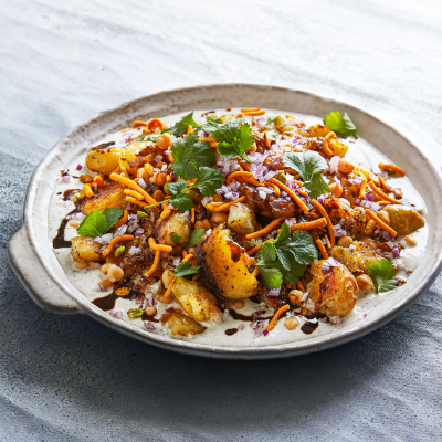 Jersey Royal chaat