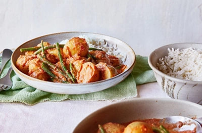 Jersey Royal curry