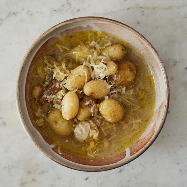 Jersey Royals with preserved lemon