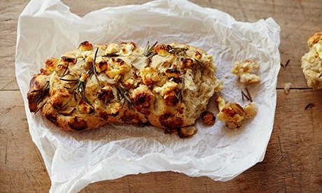 Jerusalem artichoke and feta bread