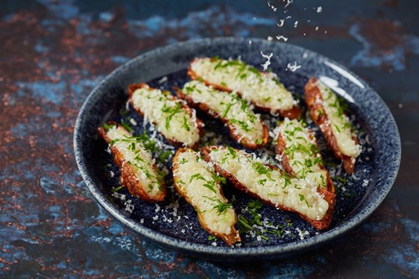 Jerusalem artichoke 'jacket potatoes'