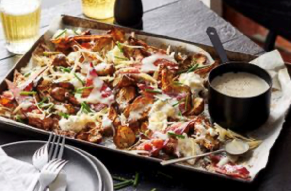 Jerusalem artichoke poutine with chicken-skin gravy [Melissa Palinkas]