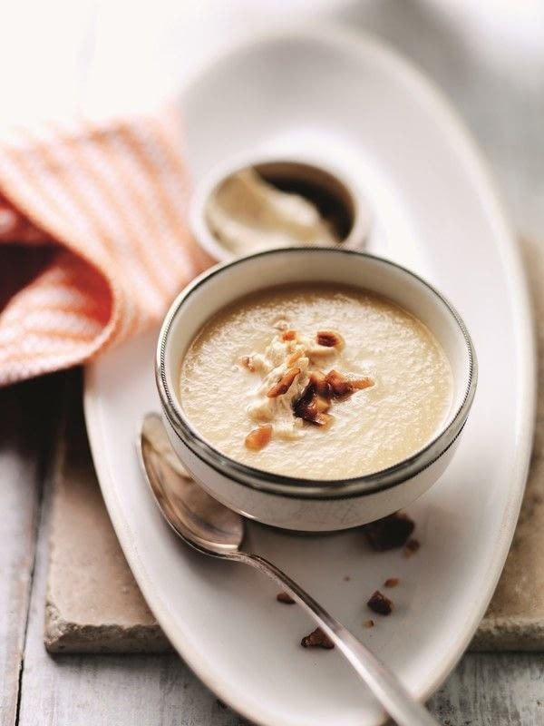 Jerusalem artichoke soup with chestnut cream