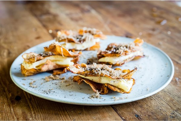 Jerusalem artichoke, truffled Brie & honey [Robin Gill]