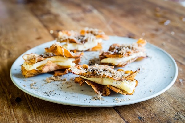 Jerusalem artichoke, truffled Brie and honey