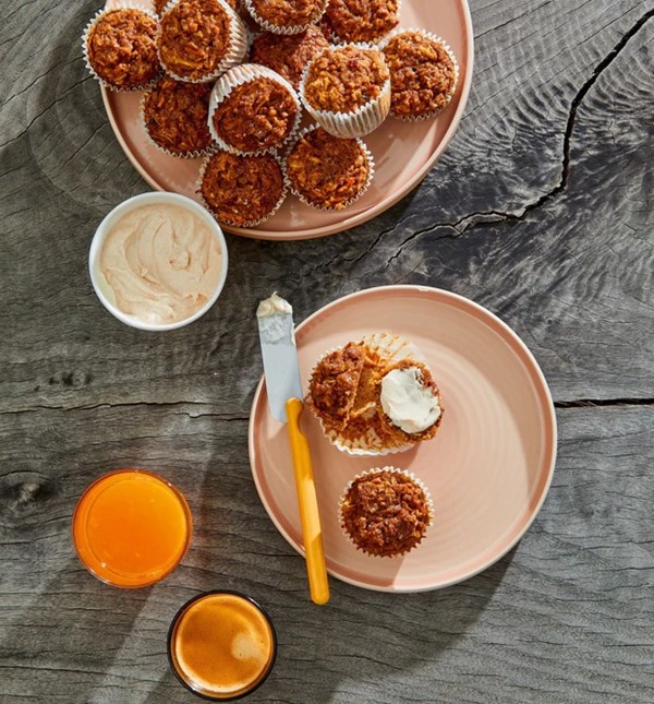 Jess' morning glory muffins [cinnamon butter]