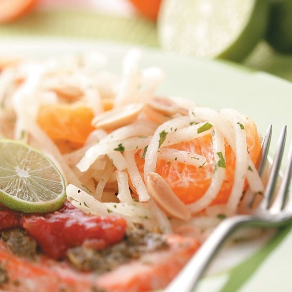 Jicama slaw with peanuts