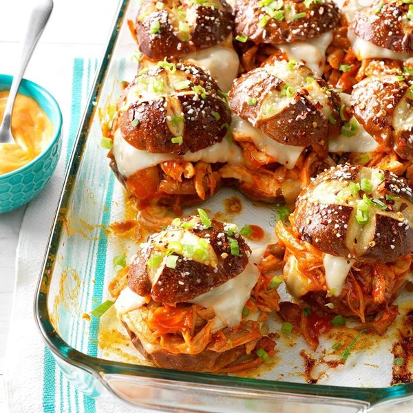 Jimmy's bang bang chicken sliders