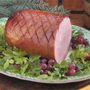 Jim’s honey-glazed ham