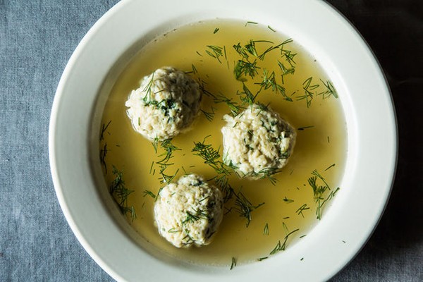 Joan Nathan's chosen matzo ball soup