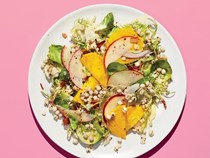 Job's tears salad with bacon dressing