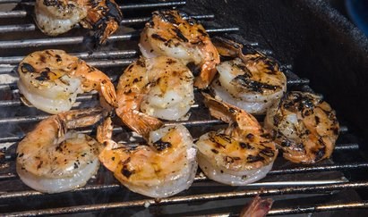 Joe's fireproof grilled shrimp