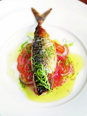 John Burton Race's mackerel stuffed with tapenade