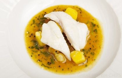 John Dory with potato rasam