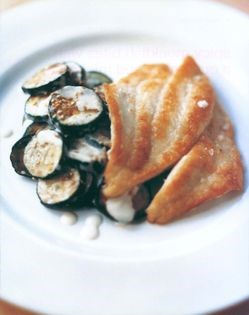 John Dory with red pepper, tomato and basil spaghetti