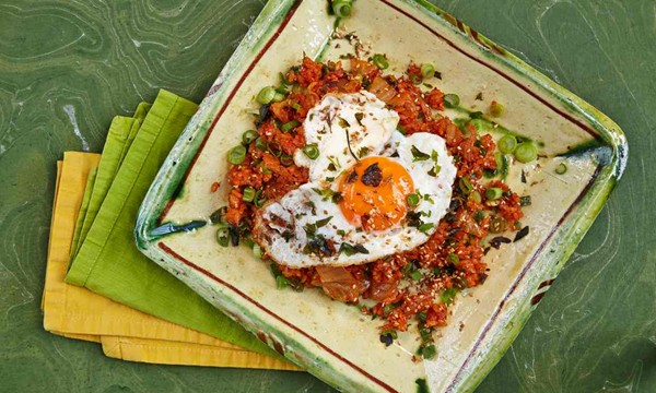 Jordan Bourke and Rejina Pyo’s kimchi fried rice 