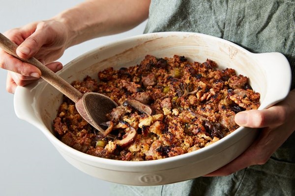 Josh Quittner's cornbread & sausage stuffing
