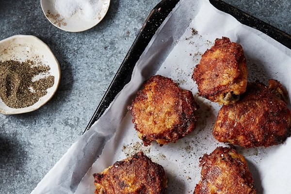 Judy Hesser's oven-fried chicken 