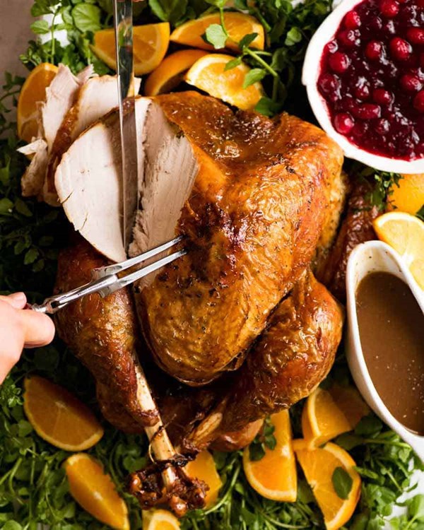 Juicy roast turkey