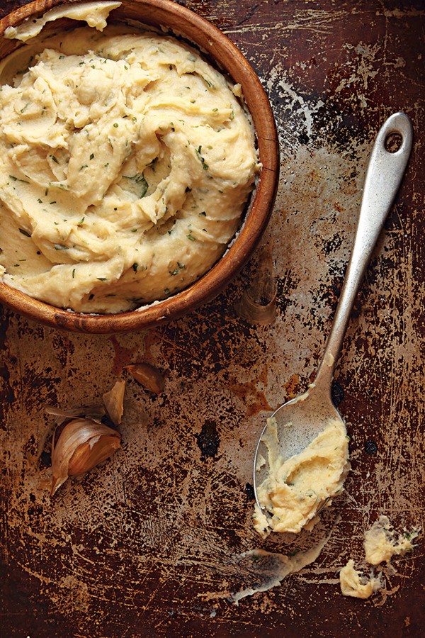 Julia Child's garlic mashed potatoes