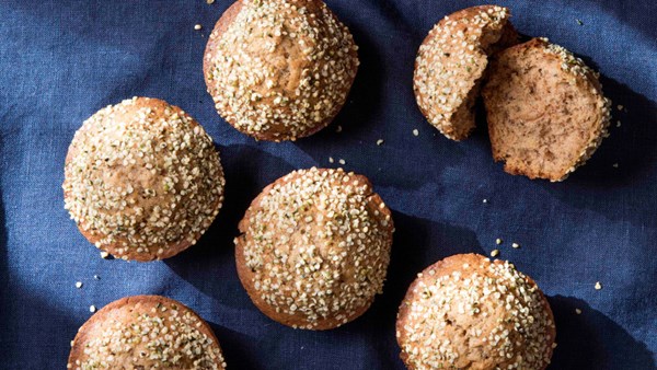 Julia Roberts's banana hemp heart muffins