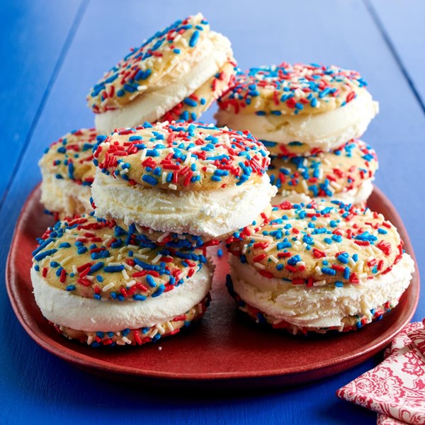 July 4th ice cream sandwiches