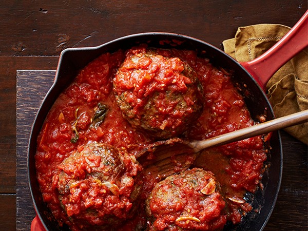 Jumbo cheesy Italian meatballs