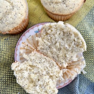 Jumbo lemon poppy seed muffins