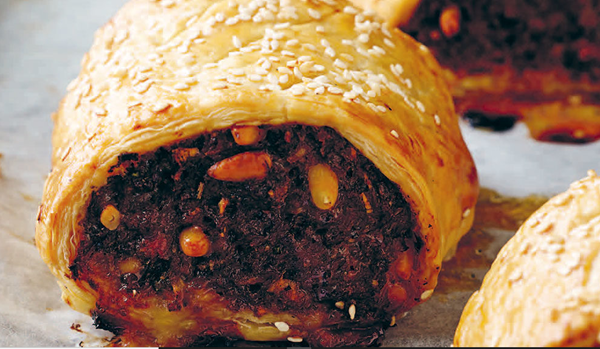 Jumbo sausage rolls (with a touch of Cajun)
