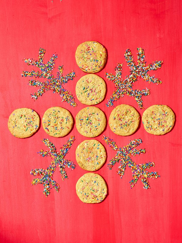 Jumbo sprinkle cookies