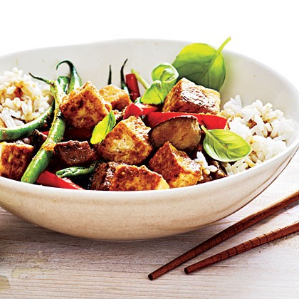 Jungle curry with tofu