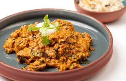 Jungle style curry of turkey with fresh fenugreek
