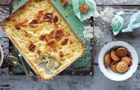 Juniper & lemon curd rice pudding
