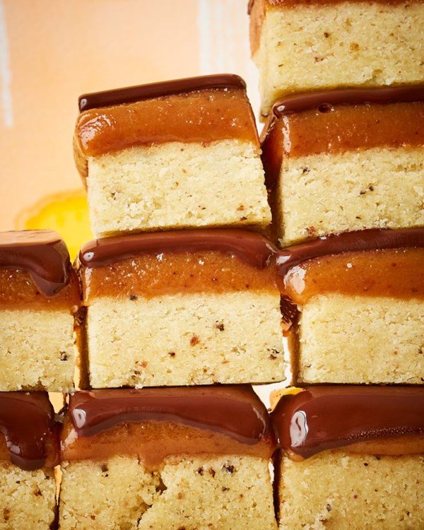 Juniper millionaire’s shortbread 