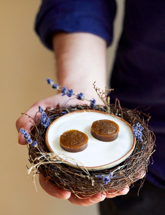 Juniper toffees