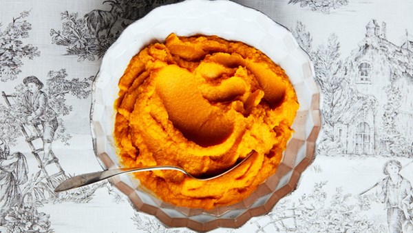 Kabocha-cauliflower mash