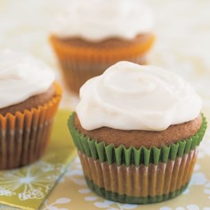 Kabocha cupcakes with vanilla cream cheese frosting